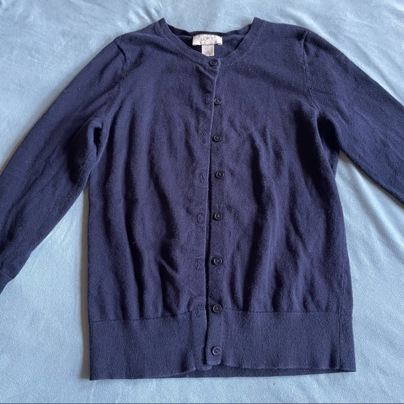 Loft Cardigan - Navy Blue, Size XS - Picture 4 of 5